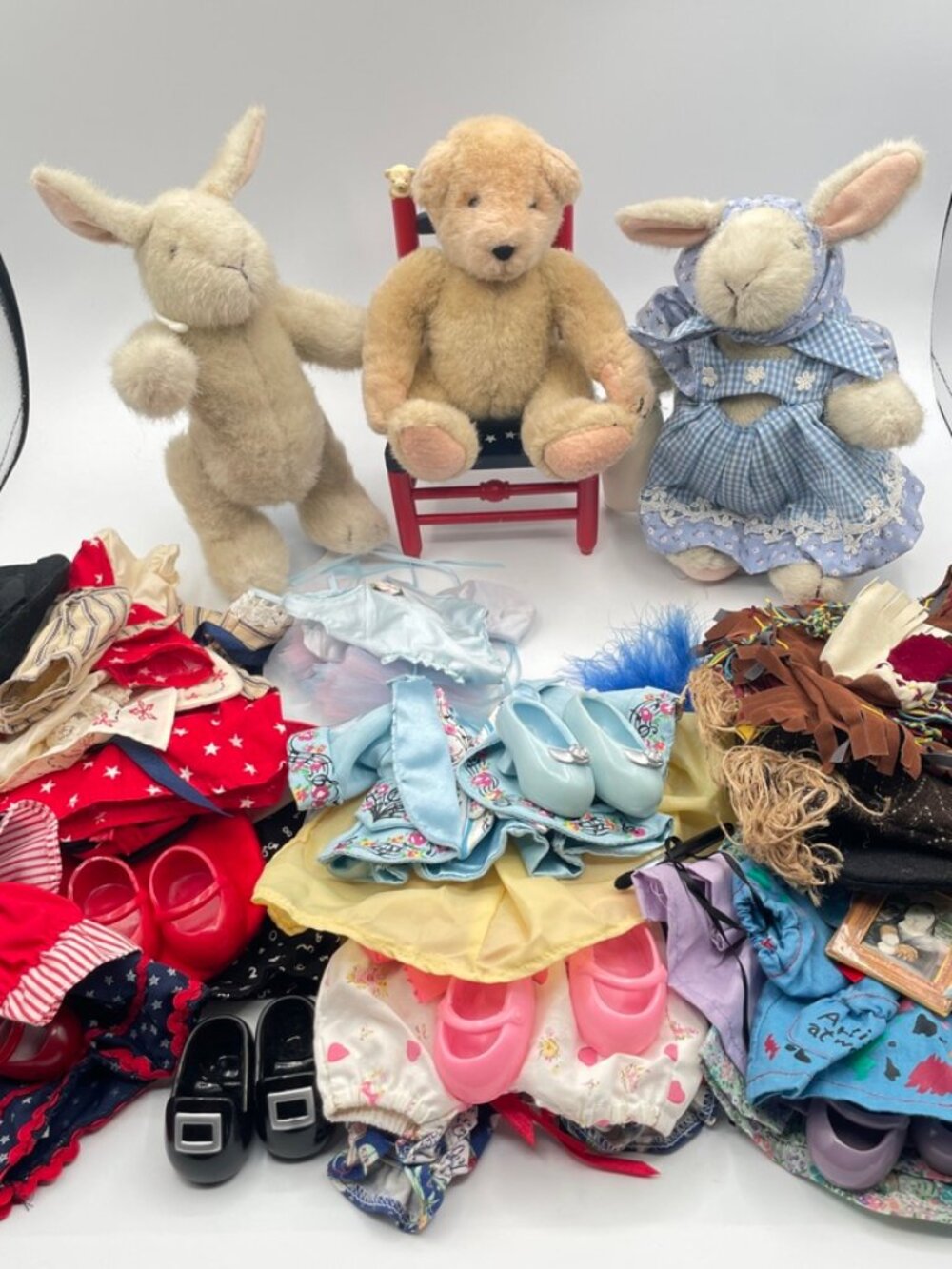 Vintage Lot of Muffy Vanderbear Doll Clothes Outfits, Shoes & Accessories**READ